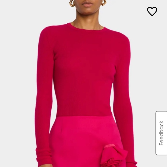 Michael Kors Collection Hutton Rib Knit Cashmere Lightweight Pullover Sweater - Picture 2 of 10